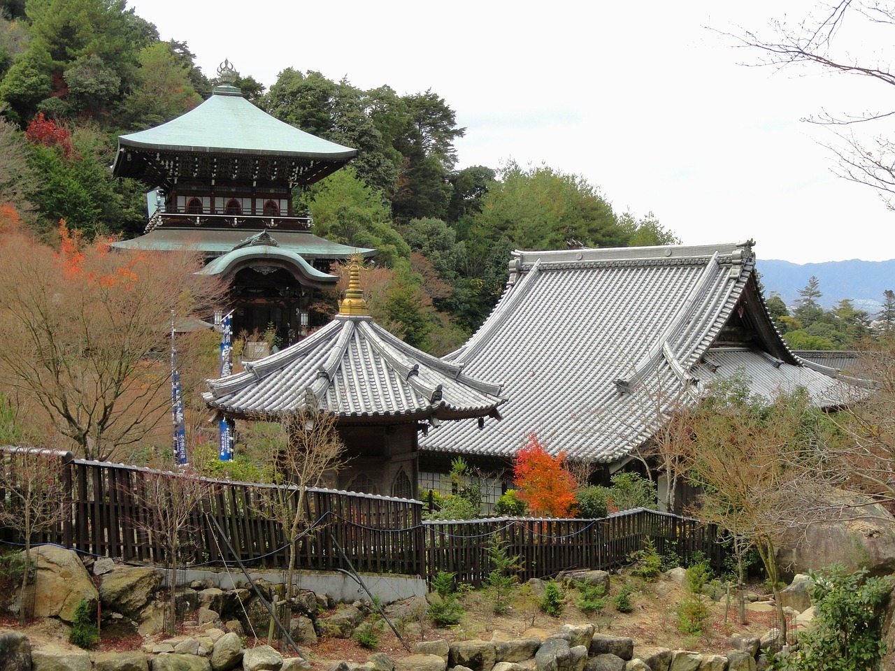 Miyajima, Japonija, Šventykla, Pastatai, Šventyklos, Tikėjimas, Religija, Budistinis, Budizmas, Architektūra