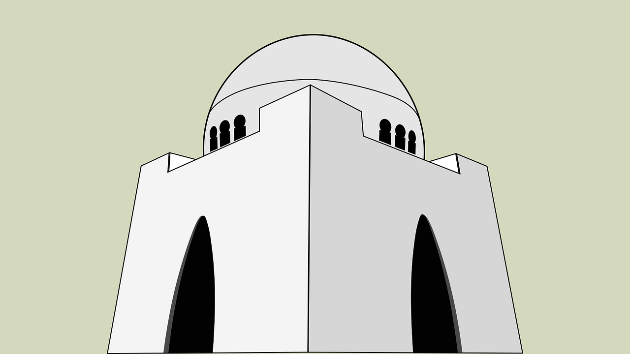 Mazar-Quaid,  Karachi,  Sindh,  Pakistanas,  Muhammad Ali Jinnah,  Lyderis,  Pakistano Įkūrėjas,  Kapas,  Nemokama Vektorinė Grafika,  Be Honoraro Mokesčio