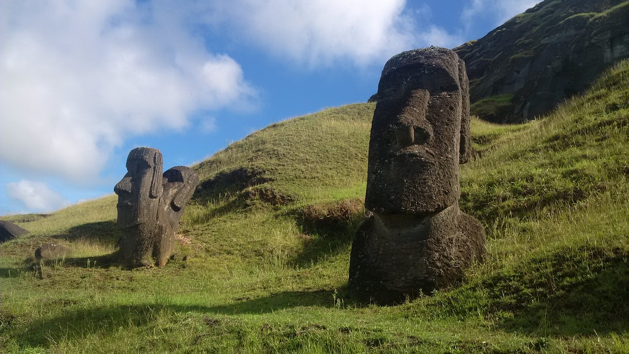 Moai,  Karjeras,  Velykų Sala,  Istorija,  Kultūra,  Lauke,  Dangus,  Rapa Nui, Nemokamos Nuotraukos,  Nemokama Licenzija