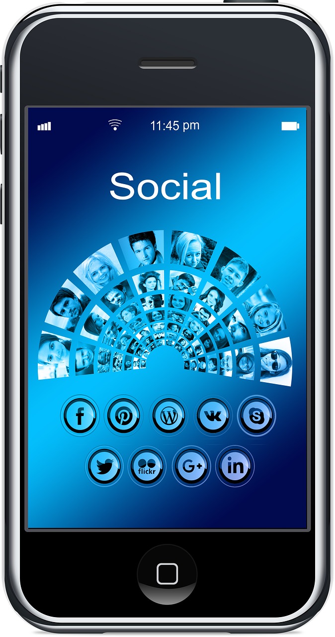 Mobilusis Telefonas, Išmanusis Telefonas, App, Tinklai, Internetas, Socialinis, Socialinis Tinklas, Logotipas, Facebook, Rinkodara