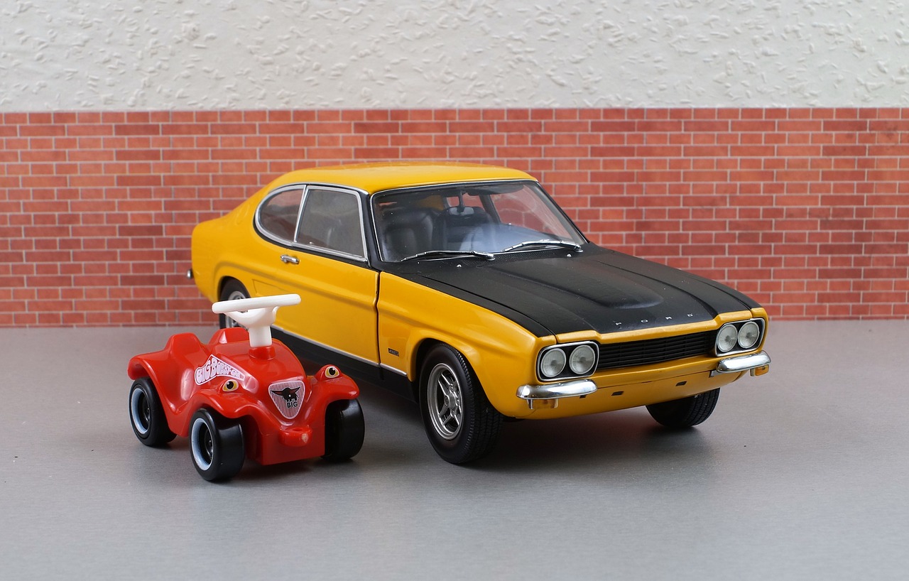 Modelis Automobilis, Ford, Ford Capri, Capri, Bobby Automobilis, Modelis, Automatinis, Oldtimer, Žaislai, Sportinė Mašina