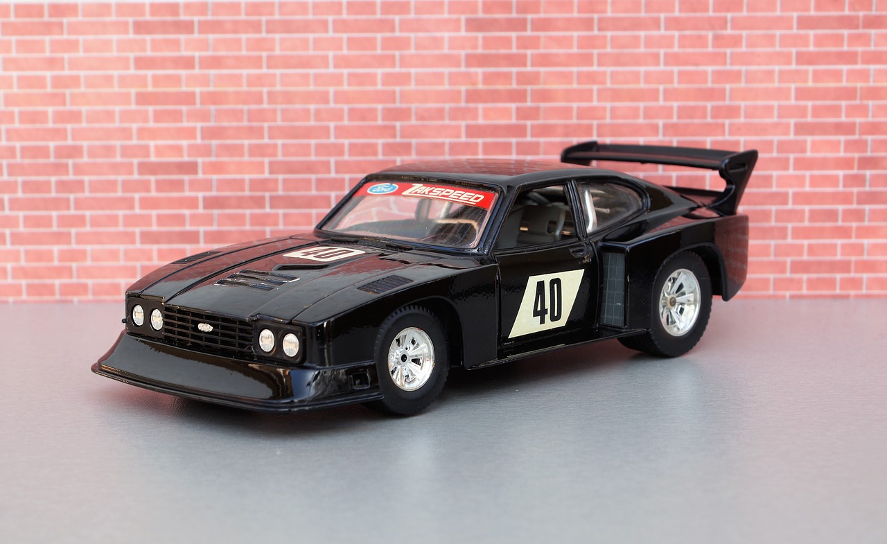 Modelis Automobilis, Ford, Capri, Zakspeed Motorsport, Modelis, Automatinis, Oldtimer, Žaislai, Sportinė Mašina, Senas