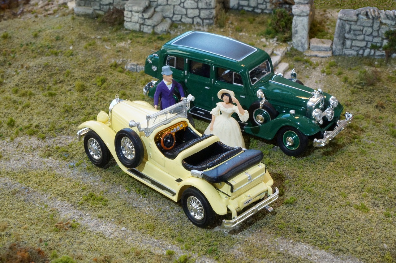 Modeliniai Automobiliai, Dioramas, Mercedes 630 K, Horch 851, Pullmann, Ricko, H0, 1 87, Žaislai, Masto H0