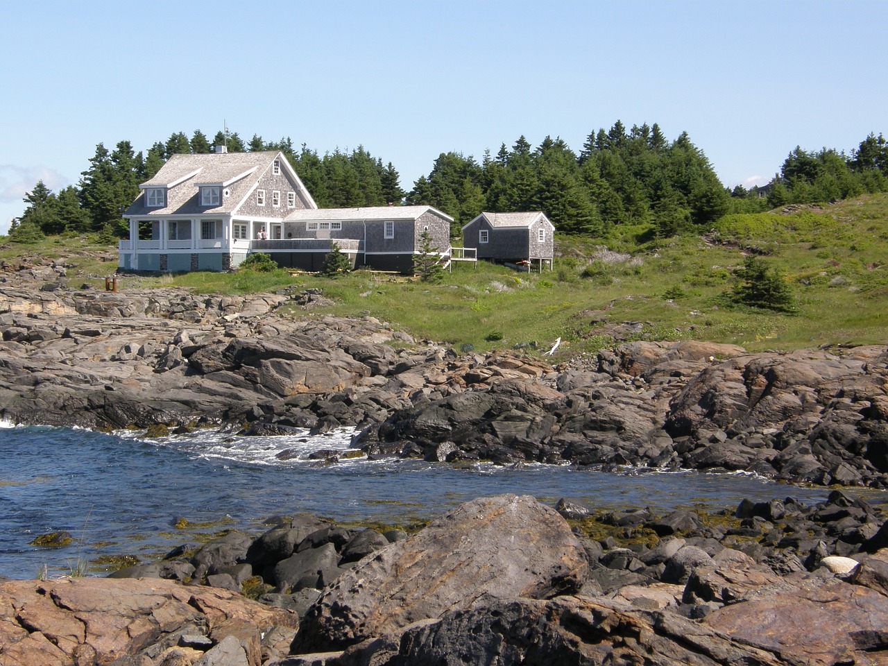 Monhegan, Sala, Maine, Атлантический, Papludimys, Uolos, Vandenynas, Vaizdingas, Nemokamos Nuotraukos,  Nemokama Licenzija