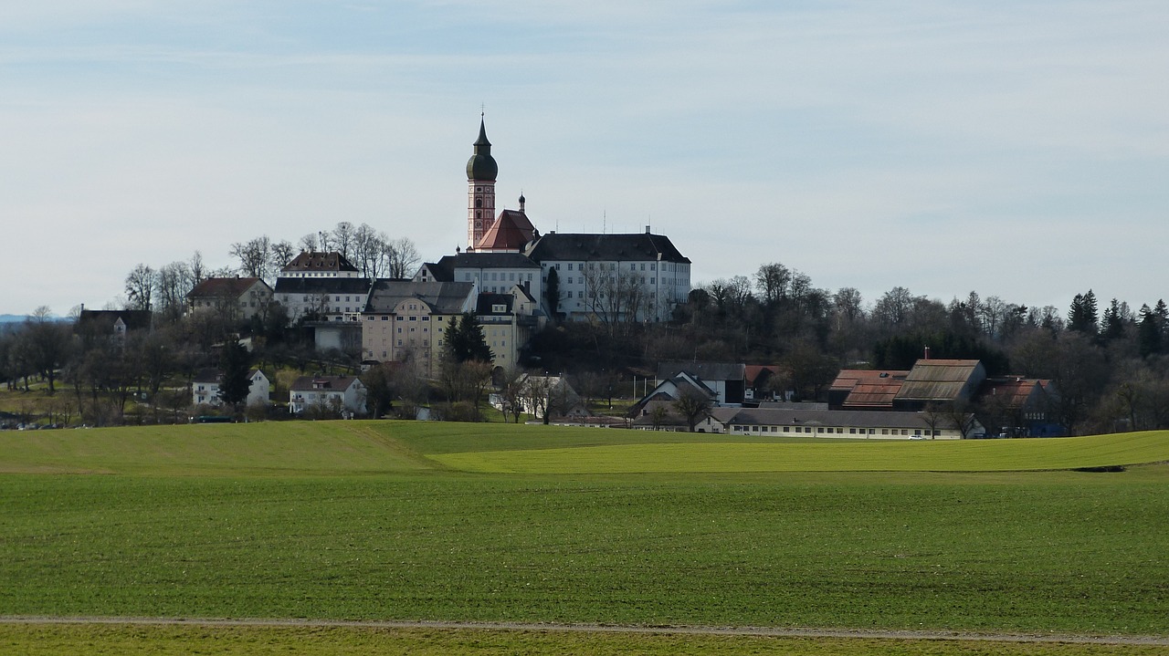 Vienuolynas, Andechs, Ammersee, Bavarija, Andechų Vienuolynas, Bažnyčia, Namai, Vokietija, Nemokamos Nuotraukos,  Nemokama Licenzija