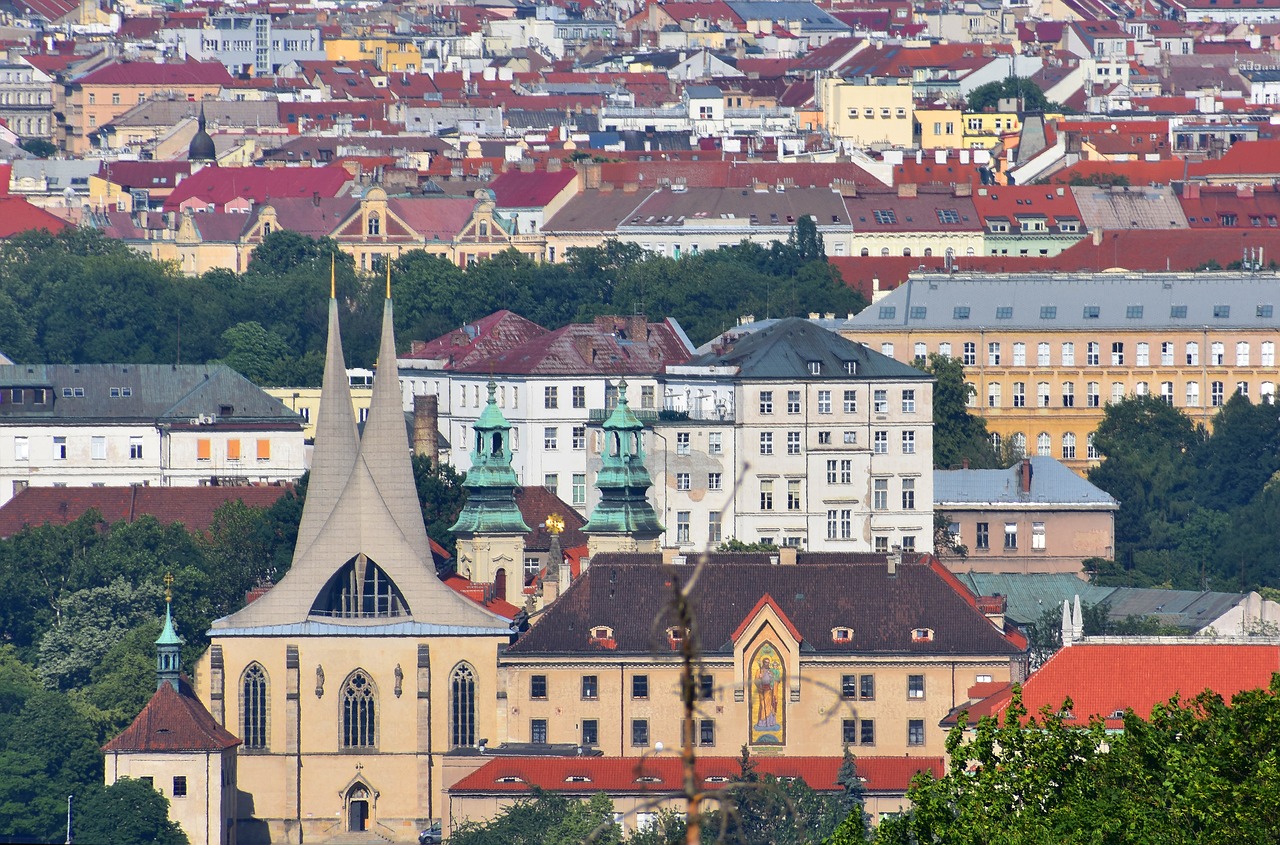 Vienuolynas,  Miestas,  Praha,  Čekija,  Architektūra,  Statyba,  Bažnyčia,  Turizmas,  Europa,  Bokštas