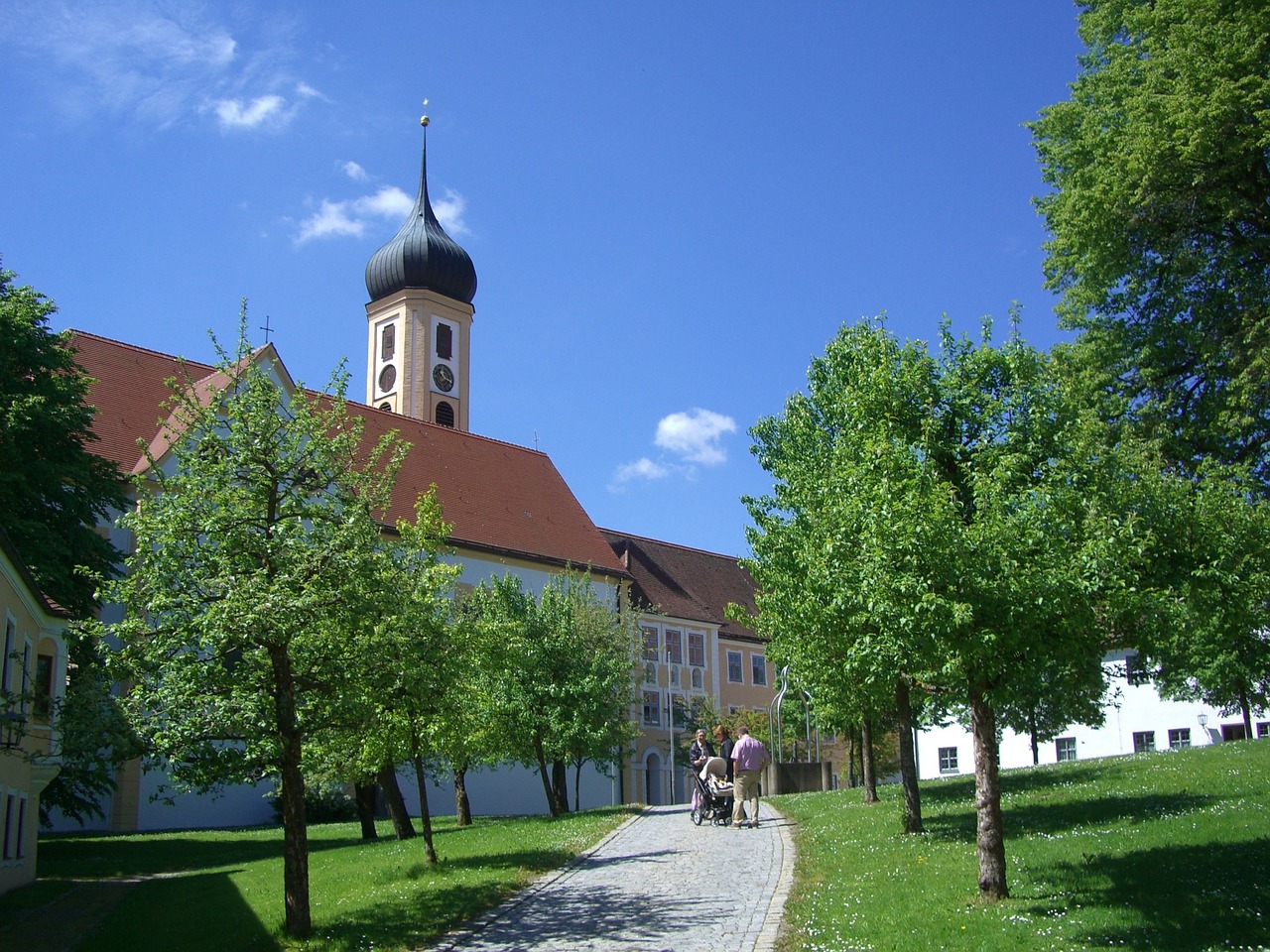 Vienuolyno Bažnyčia, Oberschönenfeld, Cistercianų Abatija, Swabia, Bavarija, Nemokamos Nuotraukos,  Nemokama Licenzija