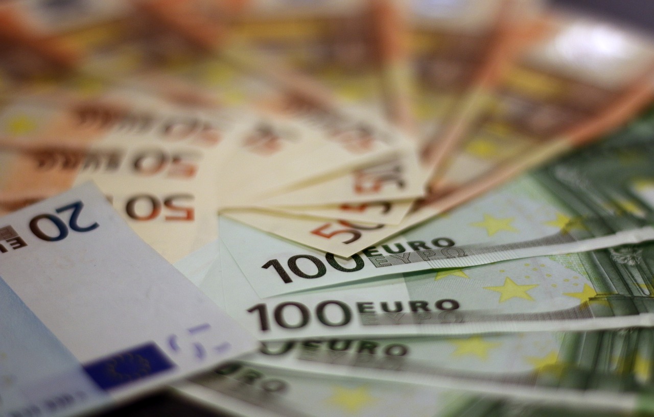 Pinigai, Euras, Banknotai, Valiuta, Sąskaitą, Finansai, Europa, Dolerio Kupiūra, Banknotas 20 Eurų, 50 Eurų