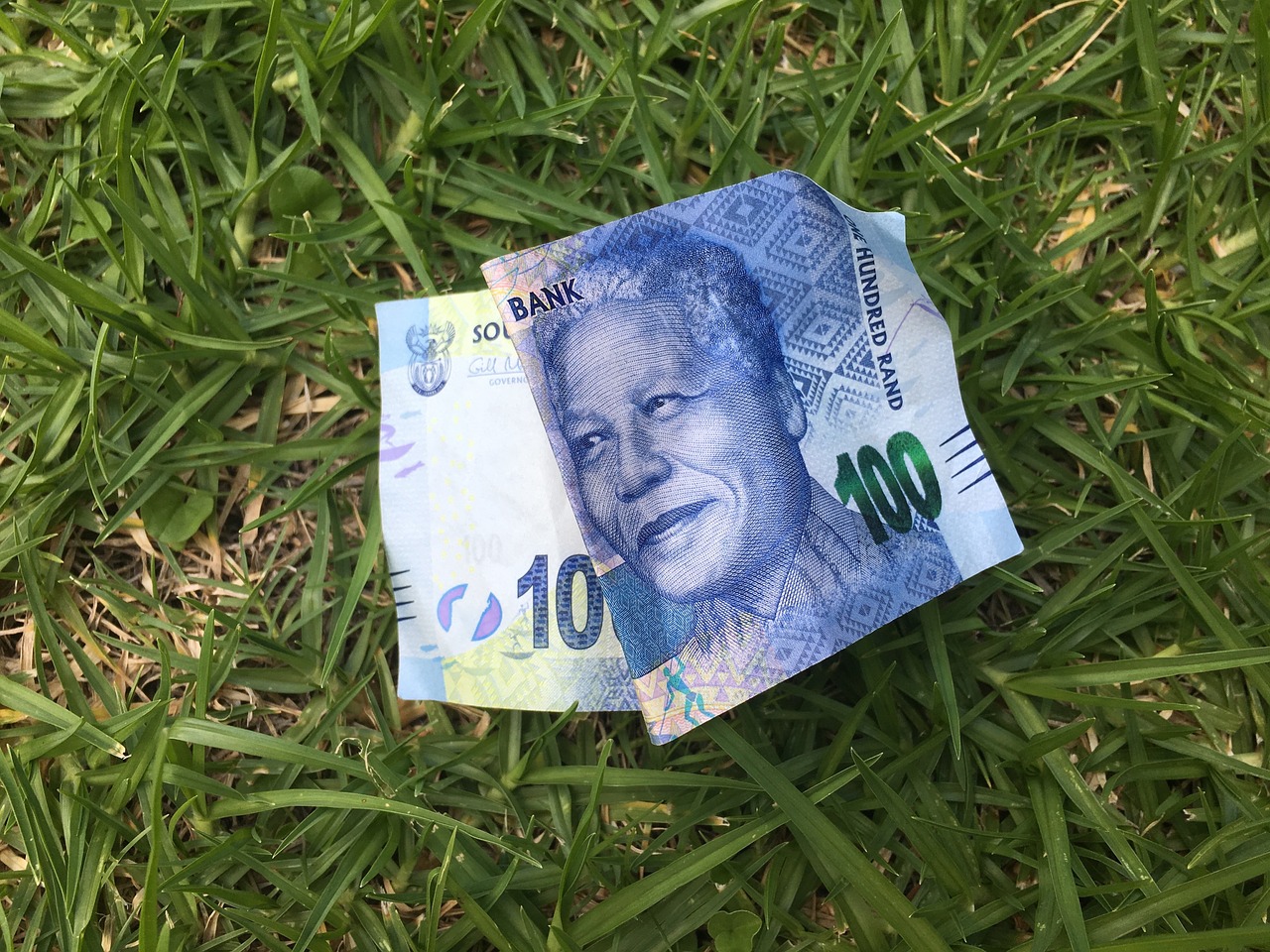 Pinigai, Sąskaitą, Pastaba, Pietų Afrika, 100, Nelsonas Mandela, Banknotas, Valiuta, Pinigai, Nemokamos Nuotraukos