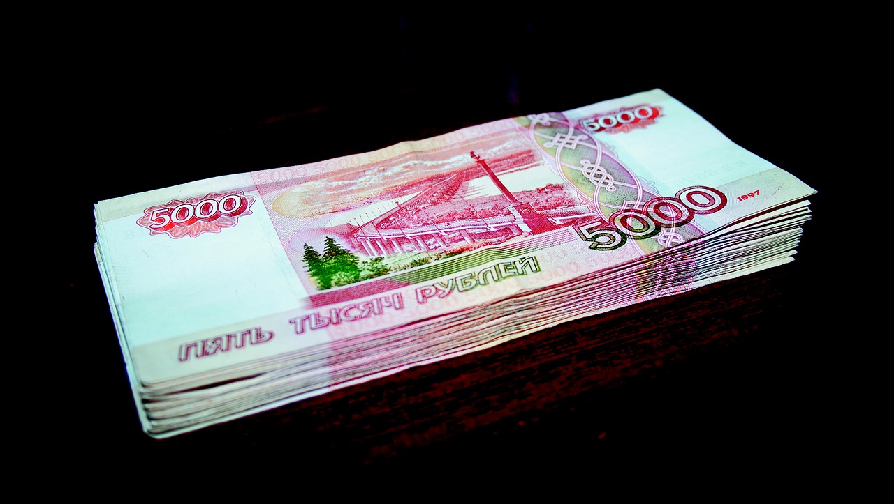 Pinigai, Rublis, Valiutos Simbolis, Monetos, 100 Rublių, Sąskaitą, Moneta, Rusija, Sąskaitos, 5000 Rublių