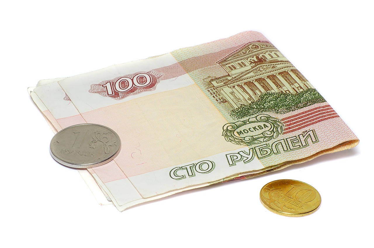Pinigai, Rublis, Centas, Sąskaitos, Moneta, 100 Rublių, Finansai, Rusija, Popierius, Nemokamos Nuotraukos