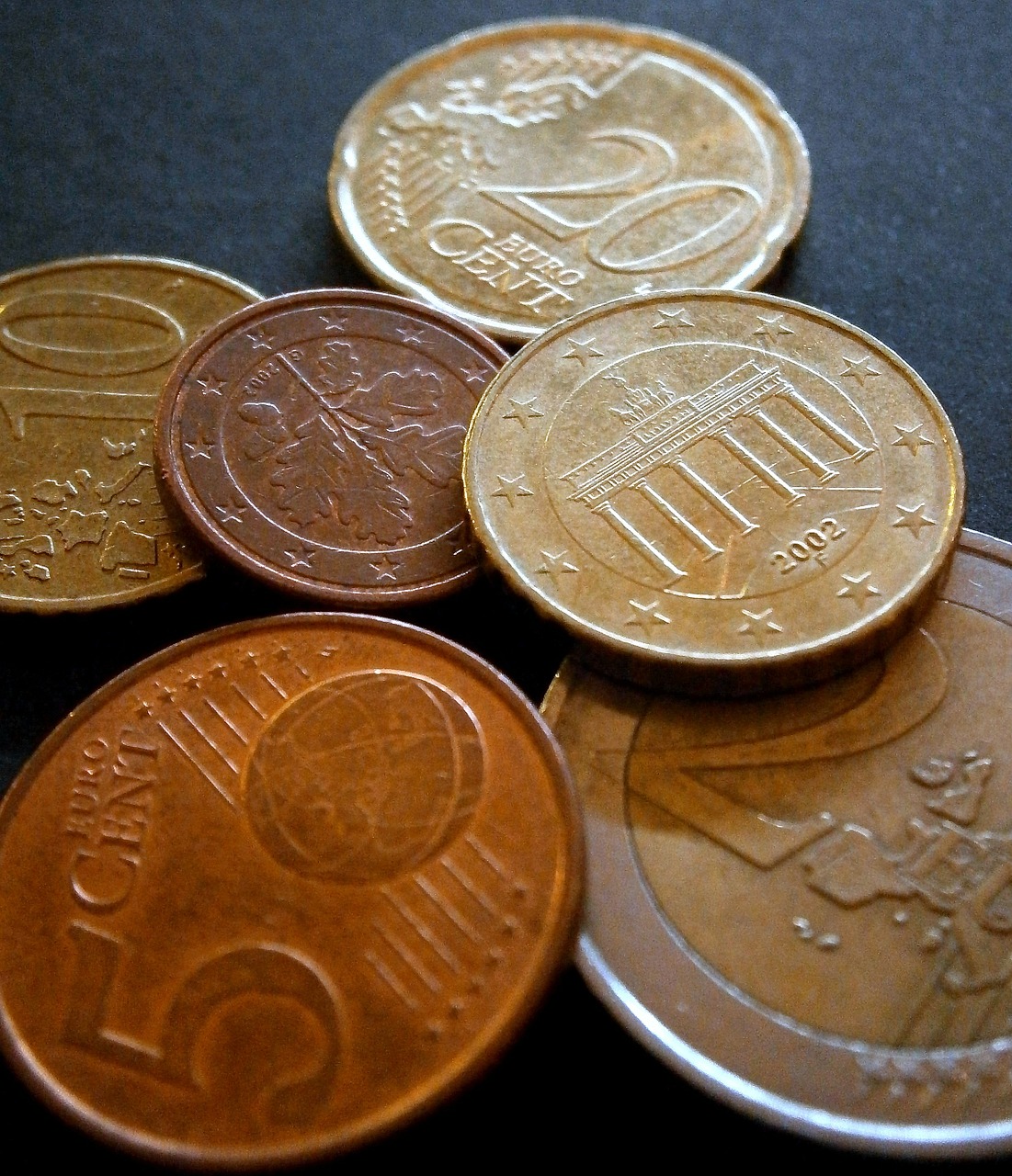 Pinigai, Pinigai Ir Pinigų Ekvivalentai, Laisvas Keitimas, Valiuta, Monetos, Centas, Euras, Metalas, Moneta, € Moneta