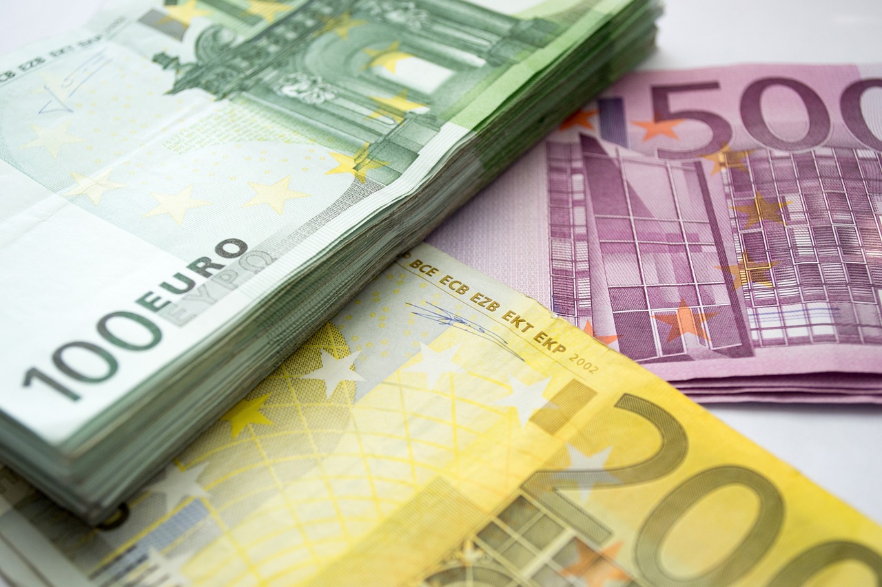 Pinigai, Euras, 100 Eurų, 200 Eur, 500 Eur, Paketas, Bukas, Banknotai, Nemokamos Nuotraukos,  Nemokama Licenzija