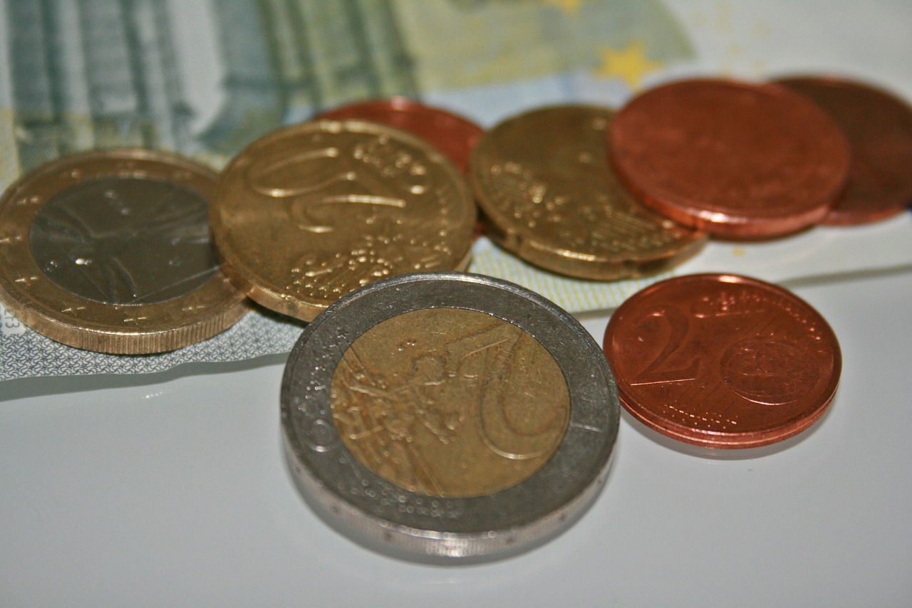 Pinigai, Euras, Valiuta, Monetos, Metalas, Sąskaitos, Dolerio Kupiūra, Nemokamos Nuotraukos,  Nemokama Licenzija