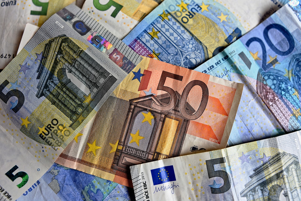 Pinigai,  Banknotai,  Eurų Banknotai,  Euro,  Valiuta,  Pinigų,  Penkiasdešimt Eurų,  50,  Penkiasdešimt,  Popieriniai Pinigai