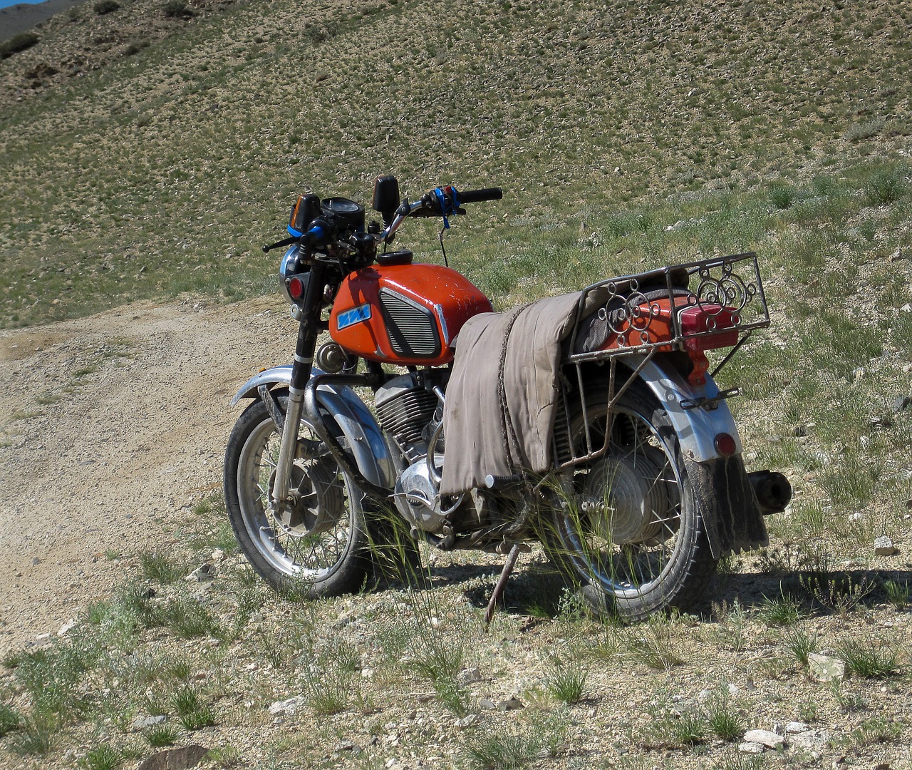 Mongolija, Motociklas, Stepė, Kelionė, Nemokamos Nuotraukos,  Nemokama Licenzija