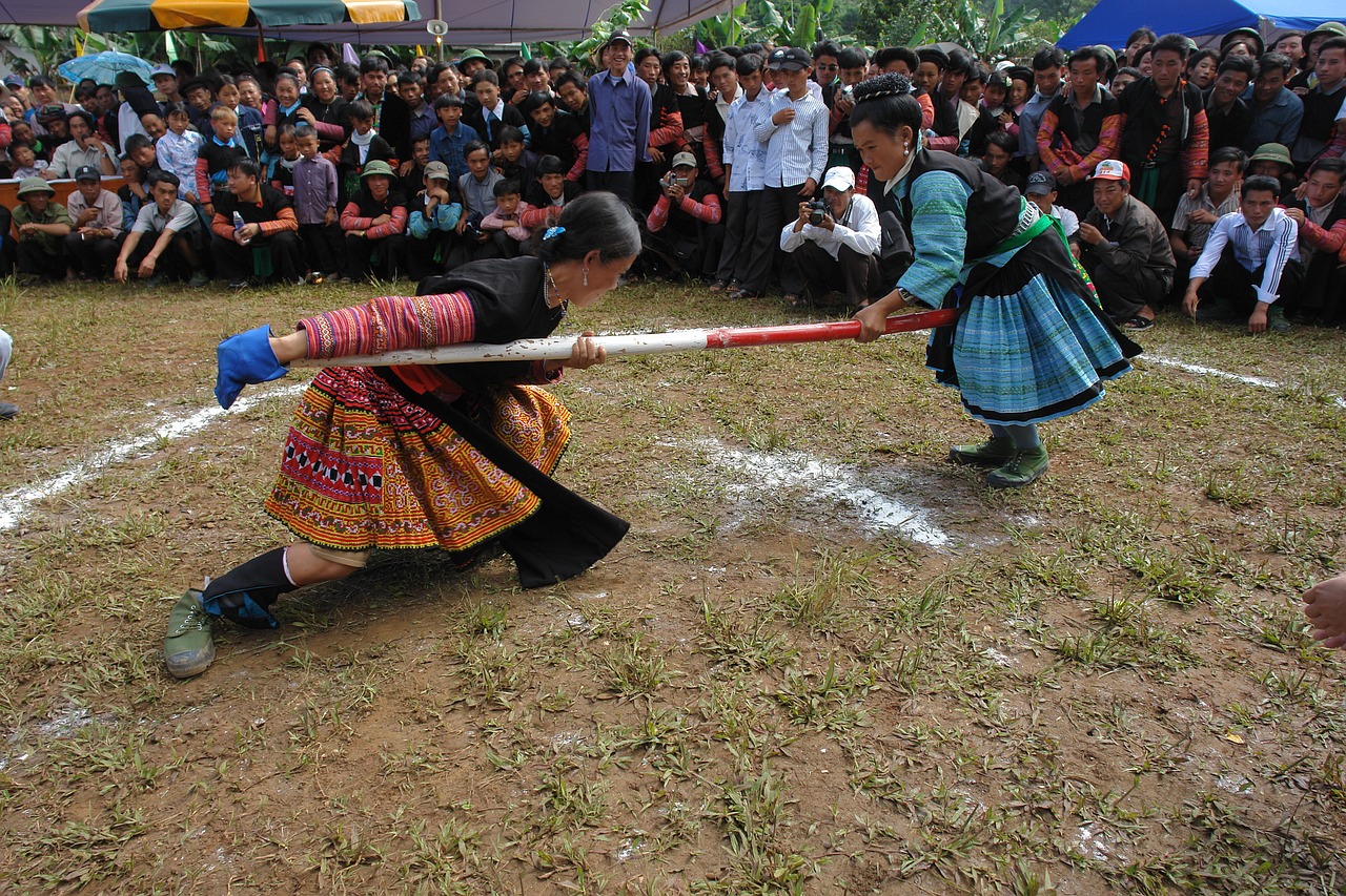 Hmong Merginos, Žaisti Vilkikas, Kaimo Festivalis, Nemokamos Nuotraukos,  Nemokama Licenzija