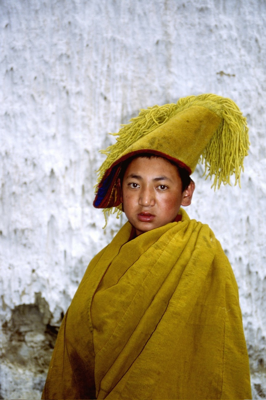 Vienuolis, Vaikas, Tibetas, Nemokamos Nuotraukos,  Nemokama Licenzija