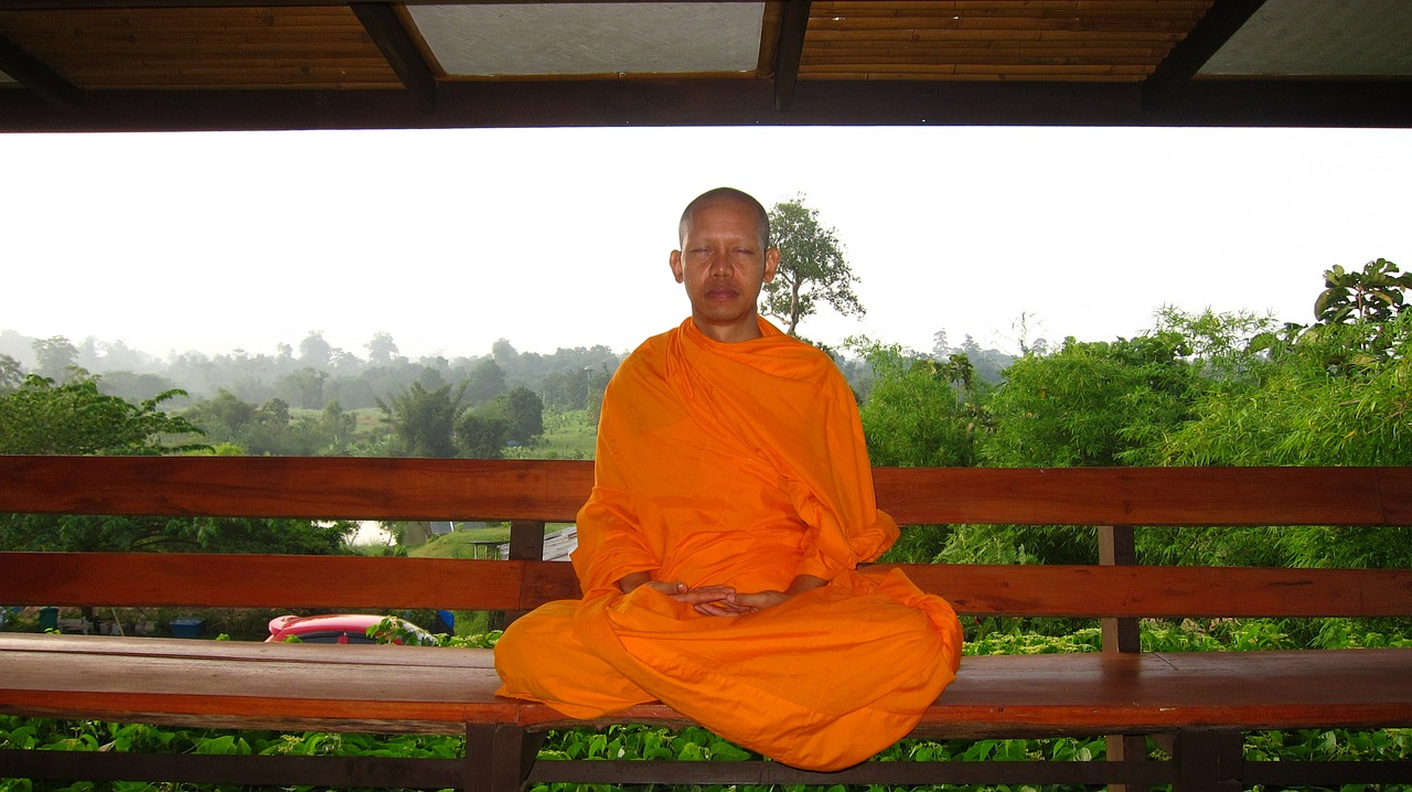 Vienuolis, Budistinis, Medituoti, 072, Tailandas, Meditacija, Nemokamos Nuotraukos,  Nemokama Licenzija