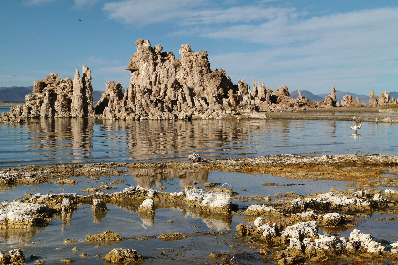 Mono, Ežeras, Kalifornija, Usa, Tufa, Tuff, Kraštovaizdis, Peizažas, Druskos Ežeras, Turistų Atrakcijos