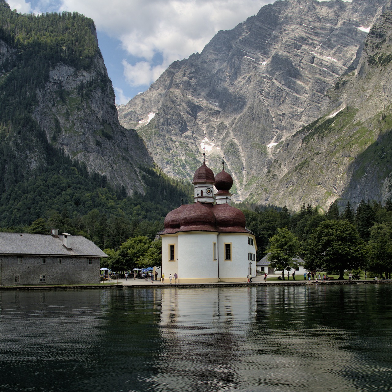 Monolitinis Dalis Vandenyse,  Kalnų,  Ežeras,  Kelionė,  Kraštovaizdis,  Vokietija,  Alpės,  Bartholma,  Königsee,  Turizmas