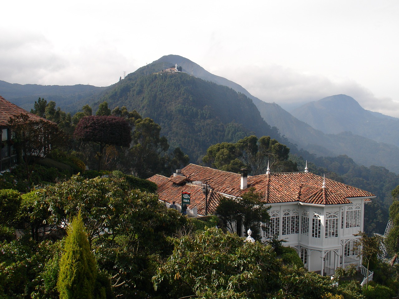 Monserrate, Bogotá, Guadalupe, Moontanai, Vila, Namas, Didelis, Miškas, Kraštovaizdis, Matyti