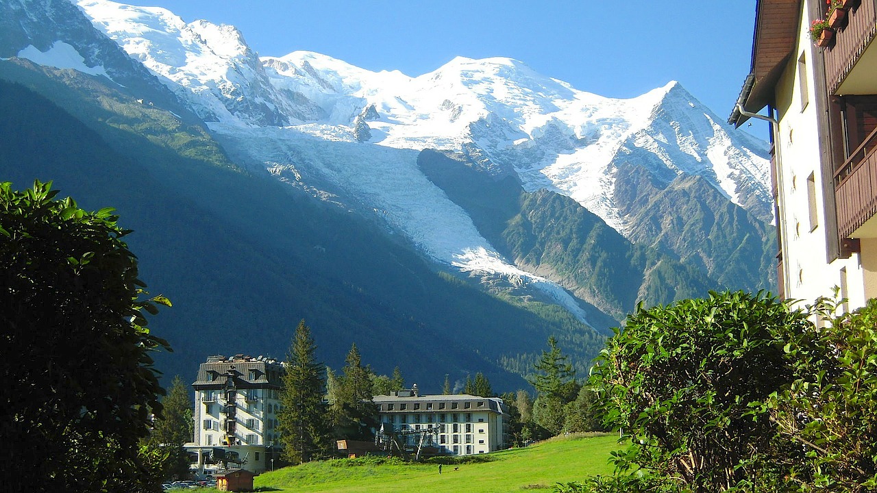 Mont Blanc, France, Kalnai, Sniegas, Ledas, Slėnis, Uraganas, Gamta, Lauke, Pastatai