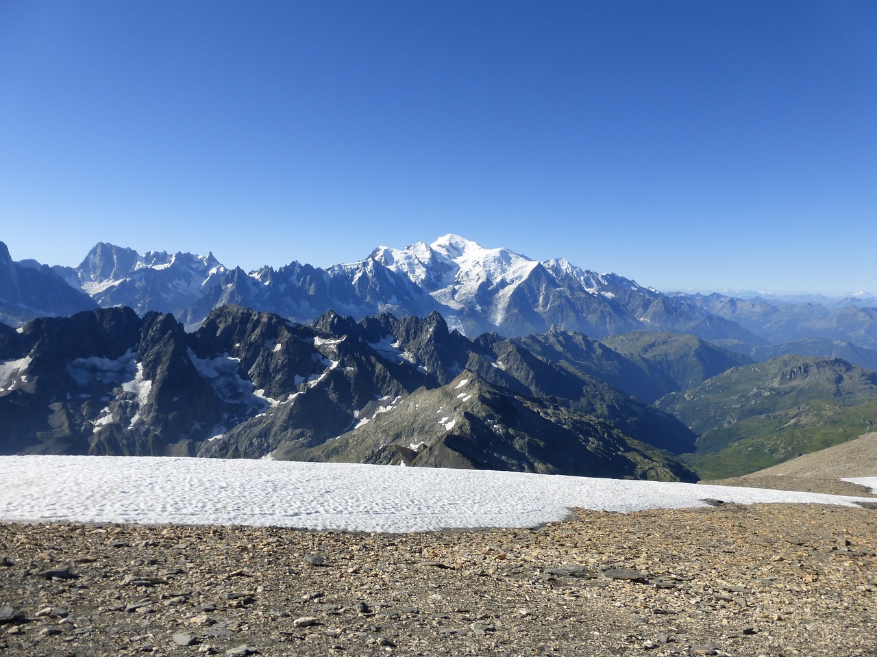 Mont Blanc, Kalnas, Alpės, Haute-Savoie, Kalnai, Vasara, Kraštovaizdis, Nemokamos Nuotraukos,  Nemokama Licenzija