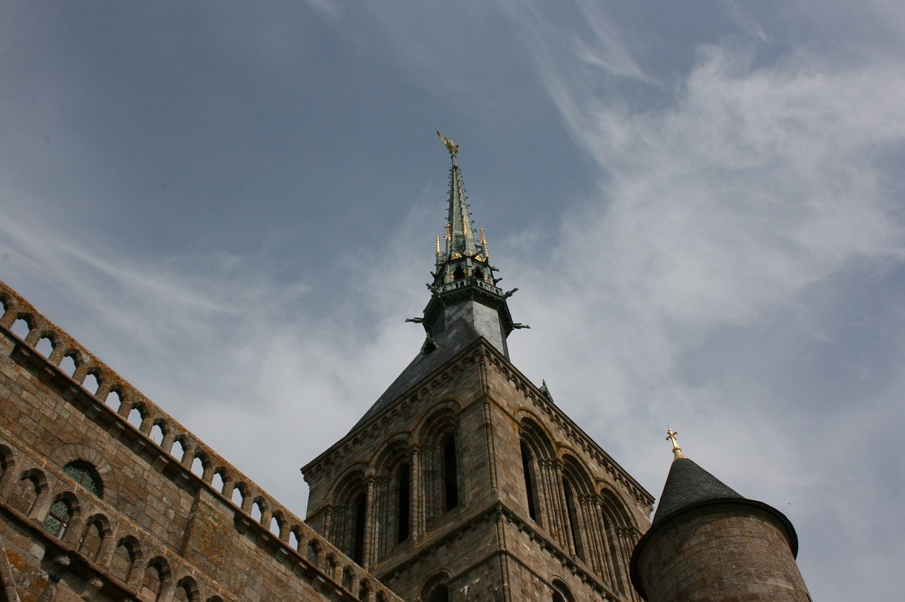 Mont Saint-Michel, Abatija, Normandija, France, Viduramžiai, Viduramžių Architektūra, Nemokamos Nuotraukos,  Nemokama Licenzija