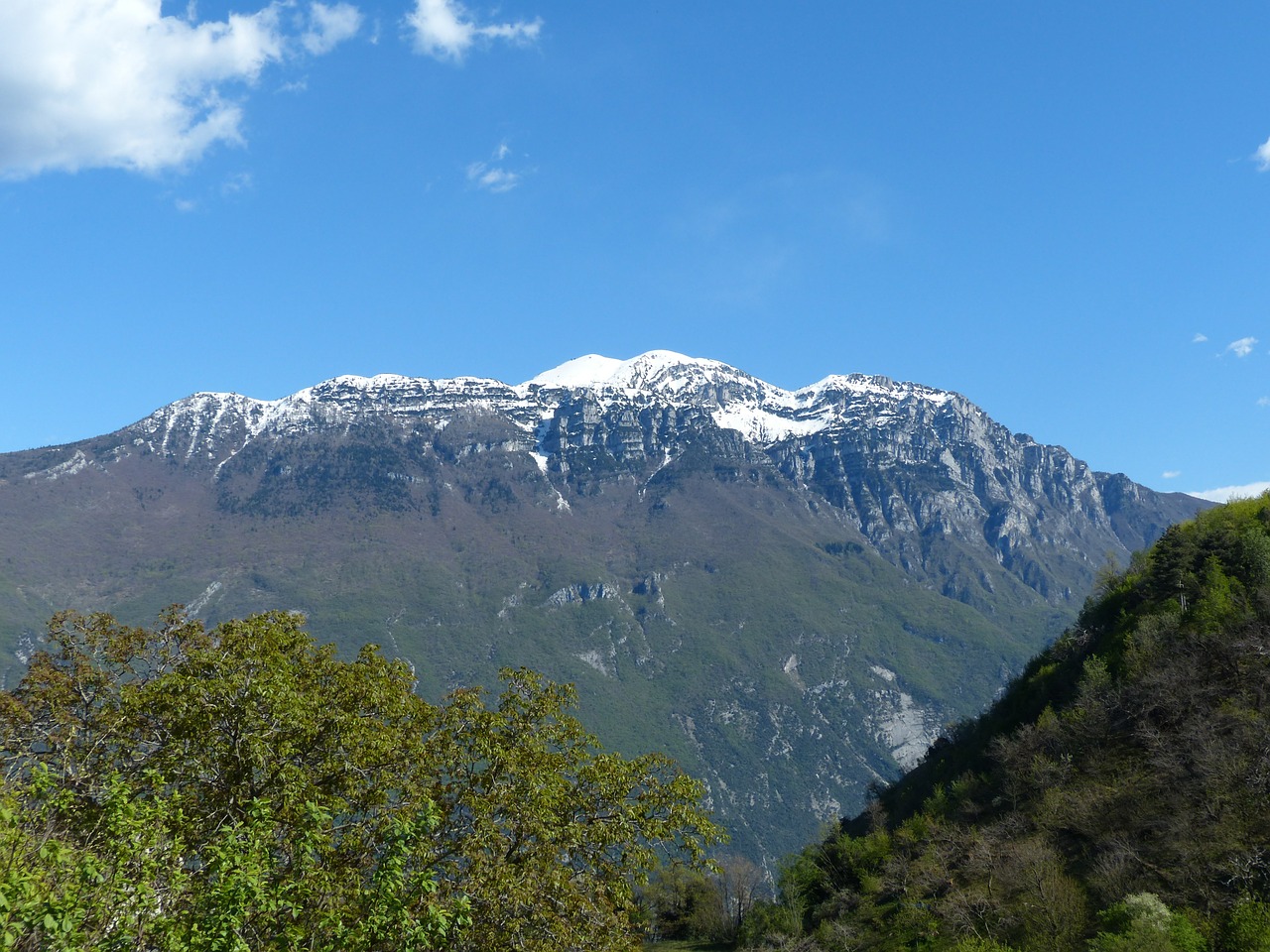 Aukštas Kalnas, Monte Altissimo Modenoje, Kalnų, Garda, Garda Kalnai, Monte Baldo Tvirtas, Monte Baldo, Summit, Snowy, Nemokamos Nuotraukos