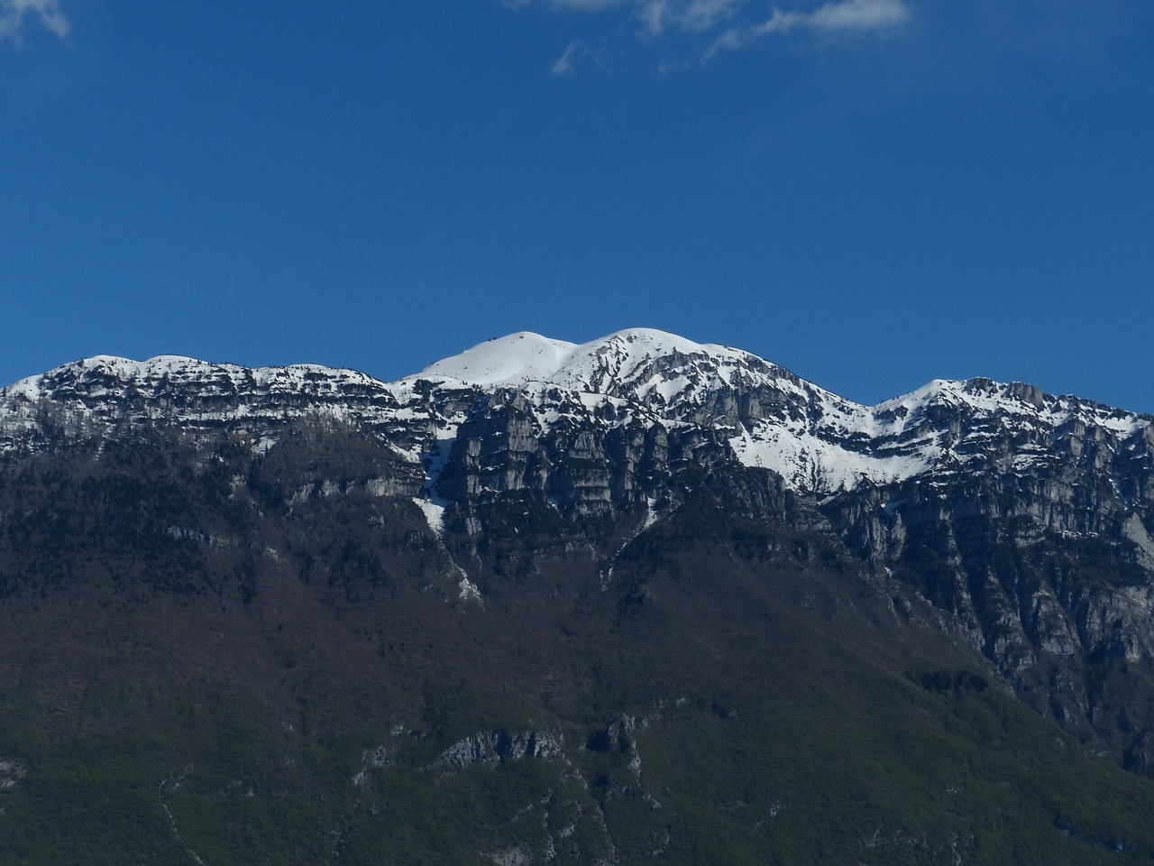 Aukštas Kalnas, Monte Altissimo Modenoje, Kalnų, Garda, Garda Kalnai, Monte Baldo Tvirtas, Monte Baldo, Summit, Snowy, Nemokamos Nuotraukos