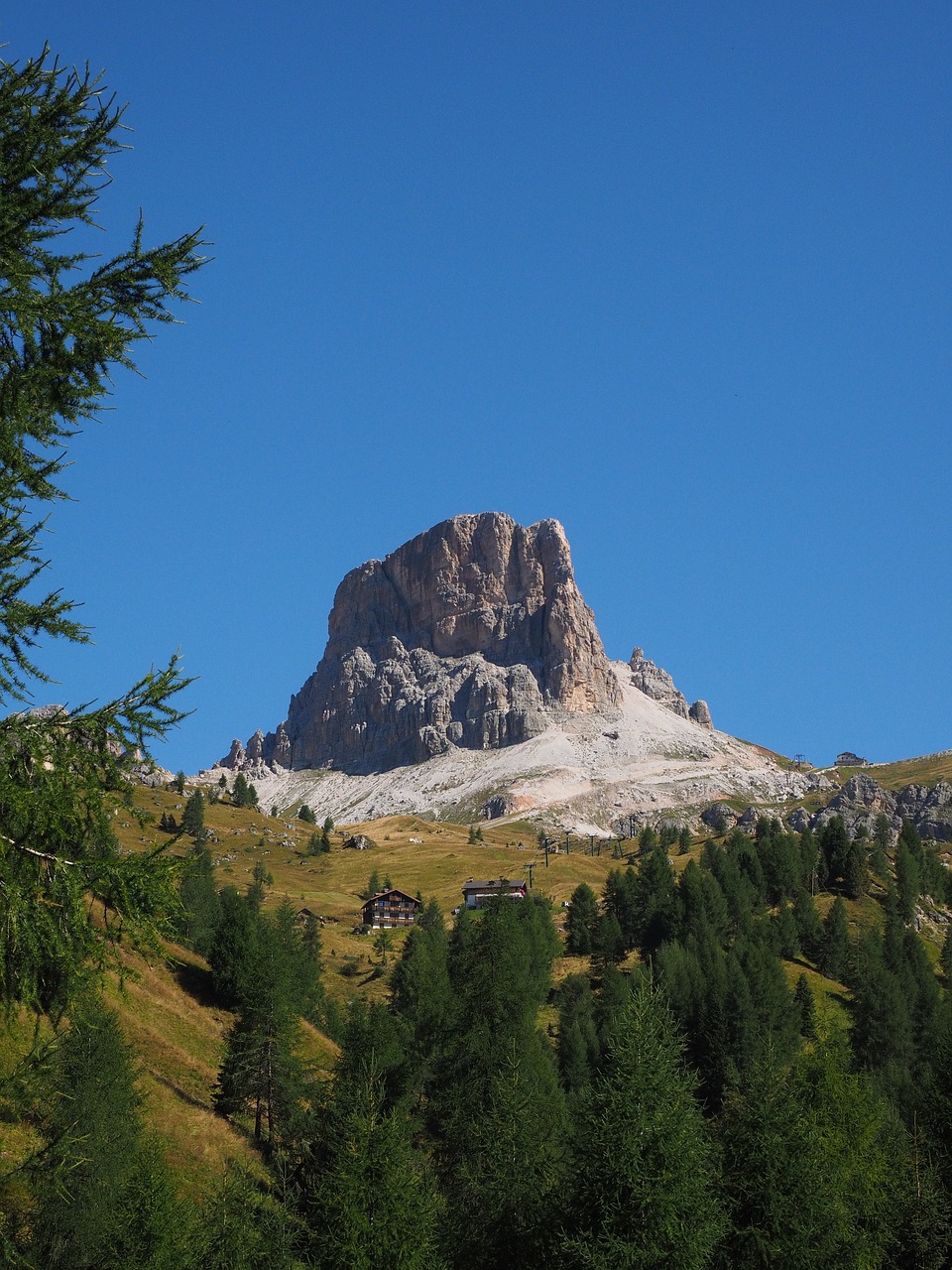 Monte Averau, Kalnas, Kalnų Grupė, Ampezzo Dolomitai, Dolomitai, Italy, South Tyrol, Passo Di Giau, Nemokamos Nuotraukos,  Nemokama Licenzija