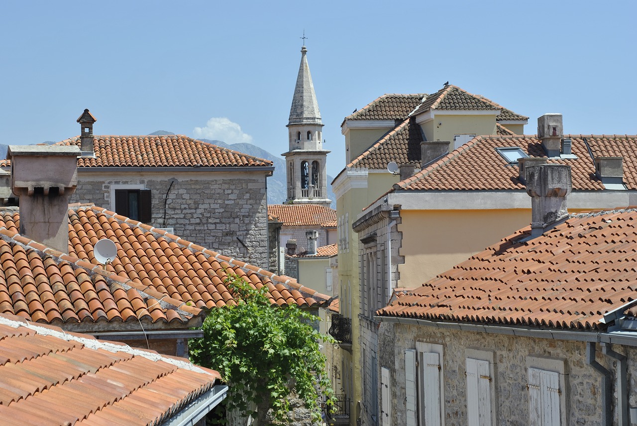 Montenegro, Budva, Senamiestis, Viduržemio Jūros, Kraštovaizdis, Akmuo, Lauke, Pastatas, Istorinis, Balkanų