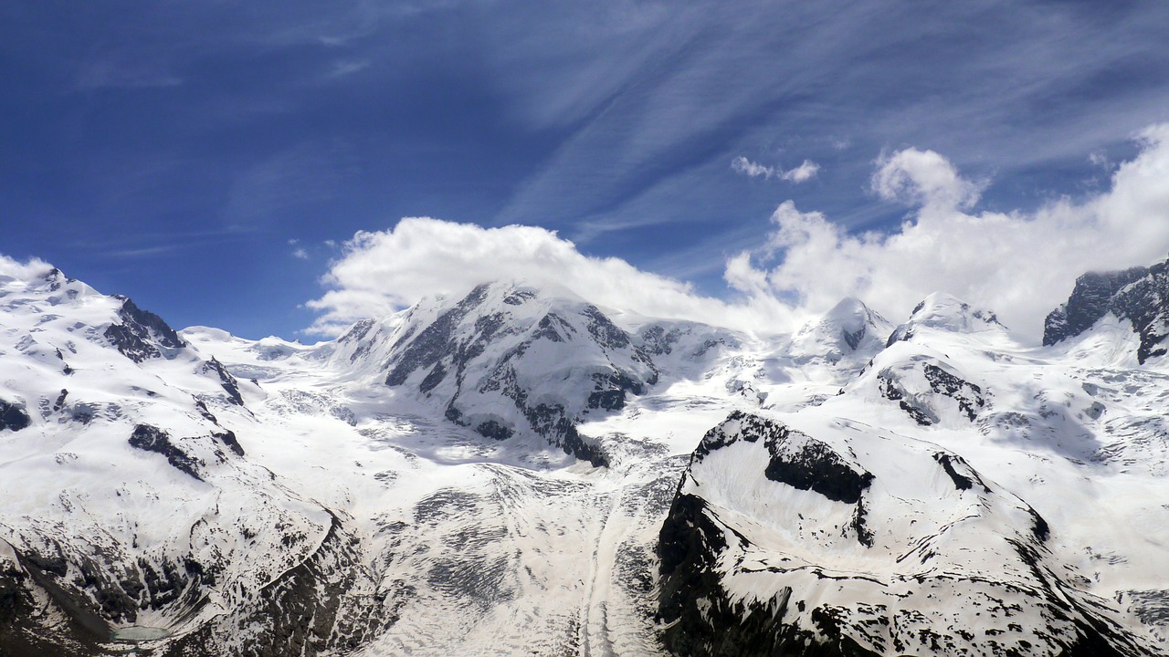 Monterosa, Ledynas, Alpės, Nemokamos Nuotraukos,  Nemokama Licenzija