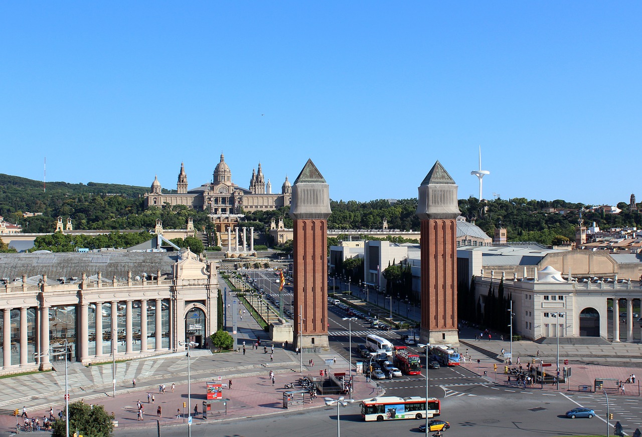 Montjuïc,  Nacionalinis Katalonijos Meno Muziejus,  Barcelona,  Ispanija, Nemokamos Nuotraukos,  Nemokama Licenzija