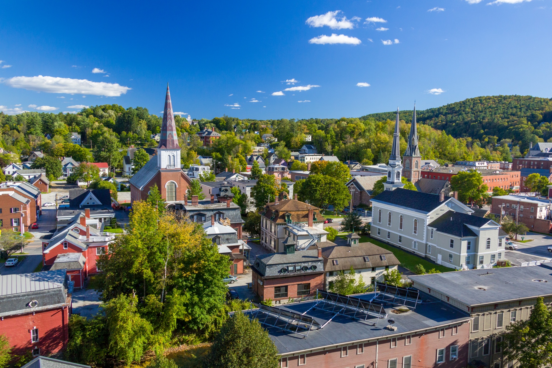 Antena,  Amerikietis,  Architektūra,  Kapitalas,  Miestas,  Miesto Panorama,  Montpelier,  Nauja & Nbsp,  Anglija,  Šiaurės Rytuose