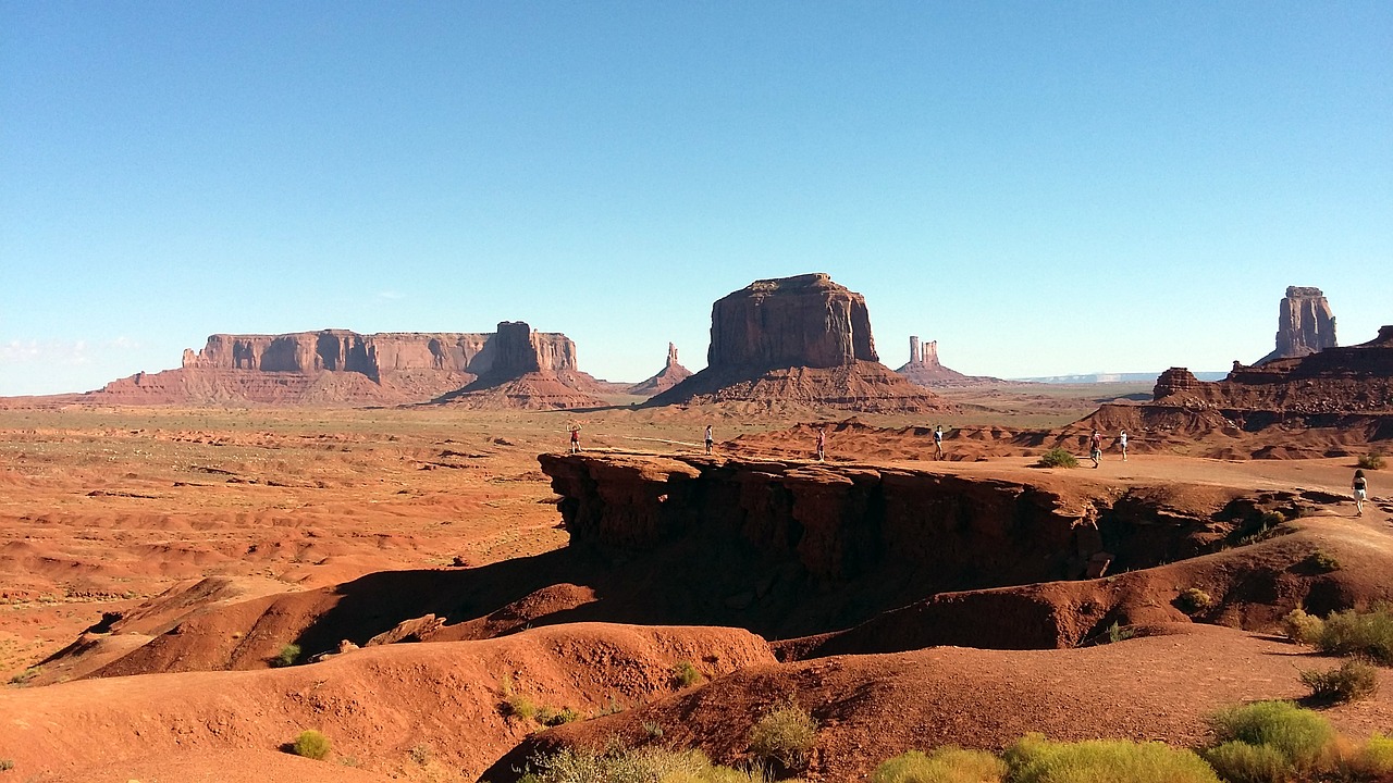 Paminklo Slėnis, Usa, Arizona, Dykuma, Panorama, Jungtinės Valstijos, Kraštovaizdis, Didžiulis, Smiltainis, Navajo Tauta