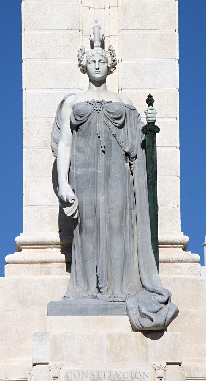 Monumento, Cortes De Cadiz, Kadisas, Statula, Ispanija, Istorinis, Lankytinos Vietos, Turizmas, Kapitalas, Andalūzija