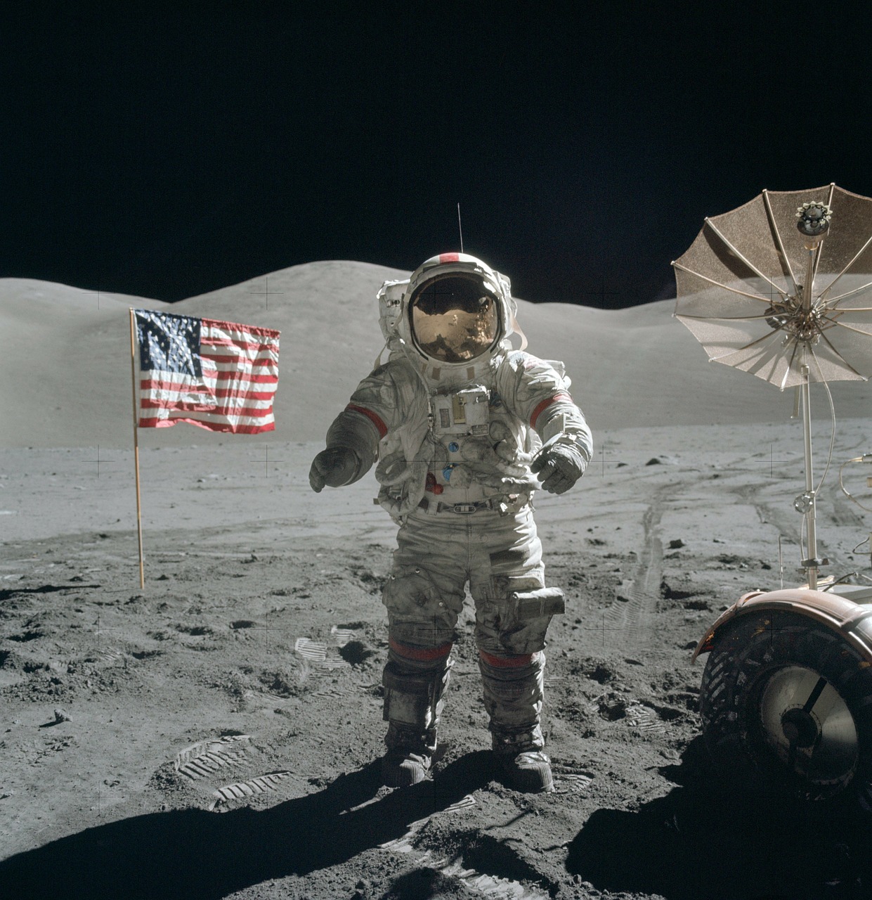 Vaikščioti Mėnuo, Astronautas, Kosmonautas Kostiumas, Mėnulio Nusileidimas, Apollo 17, Genas Cernan, Tyrimai, Nasa, Mokslas, Progresas