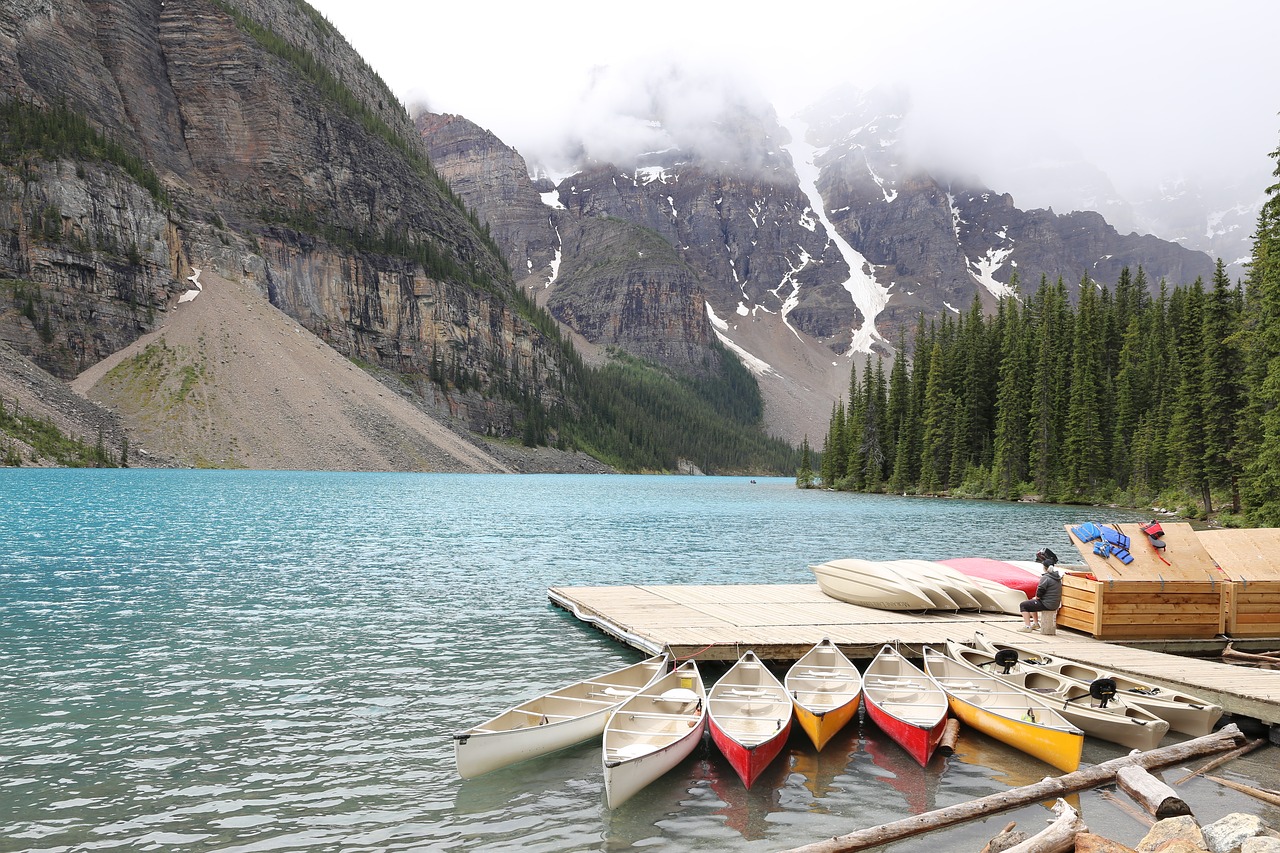 Moreninis Ežeras, Banff, Kanada, Alberta, Ežeras, Nemokamos Nuotraukos,  Nemokama Licenzija