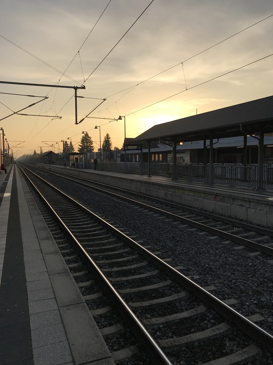 Morgenstimmung, Traukinys, Dangus, Saulėtekis, Deutsche Bahn, Traukinių Stotis, Rytas, Ryto Saulė, Nuotaika, Ruduo