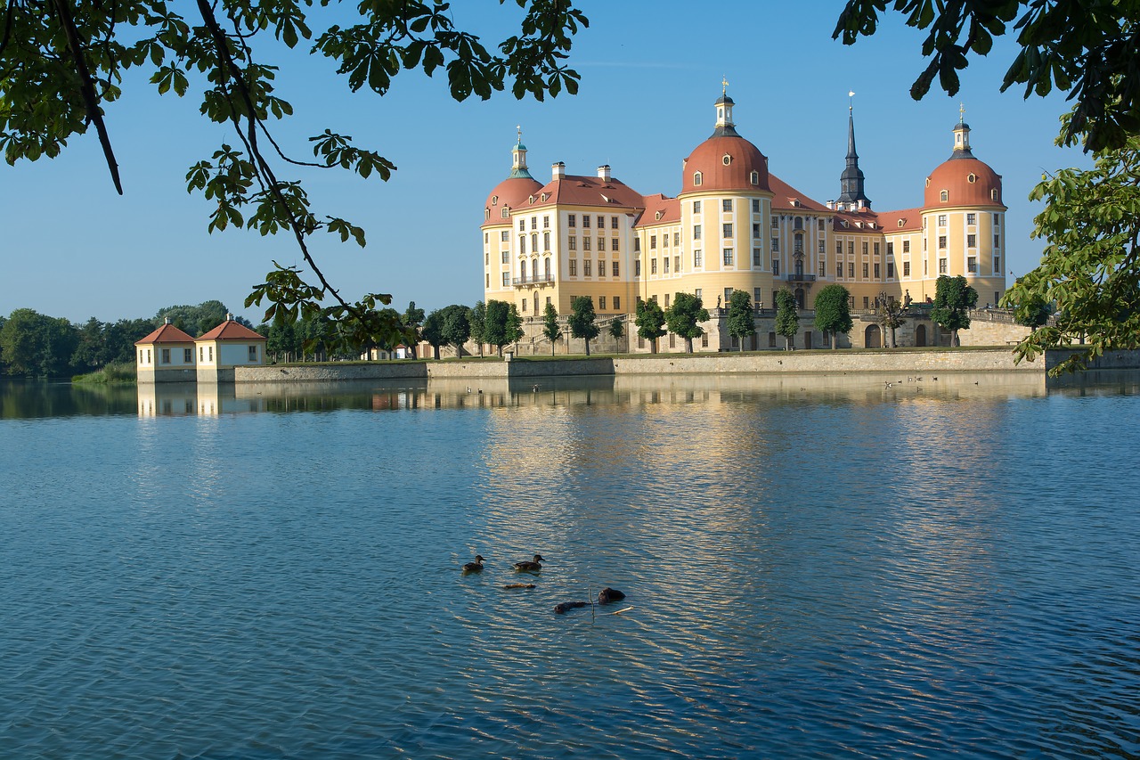 Moritzo Pilis, Drezdenas, Schlossgarten, Pilis, Saksonija, Pilies Parkas, Barokschloss, Vokietija, Pasakos, Nemokamos Nuotraukos