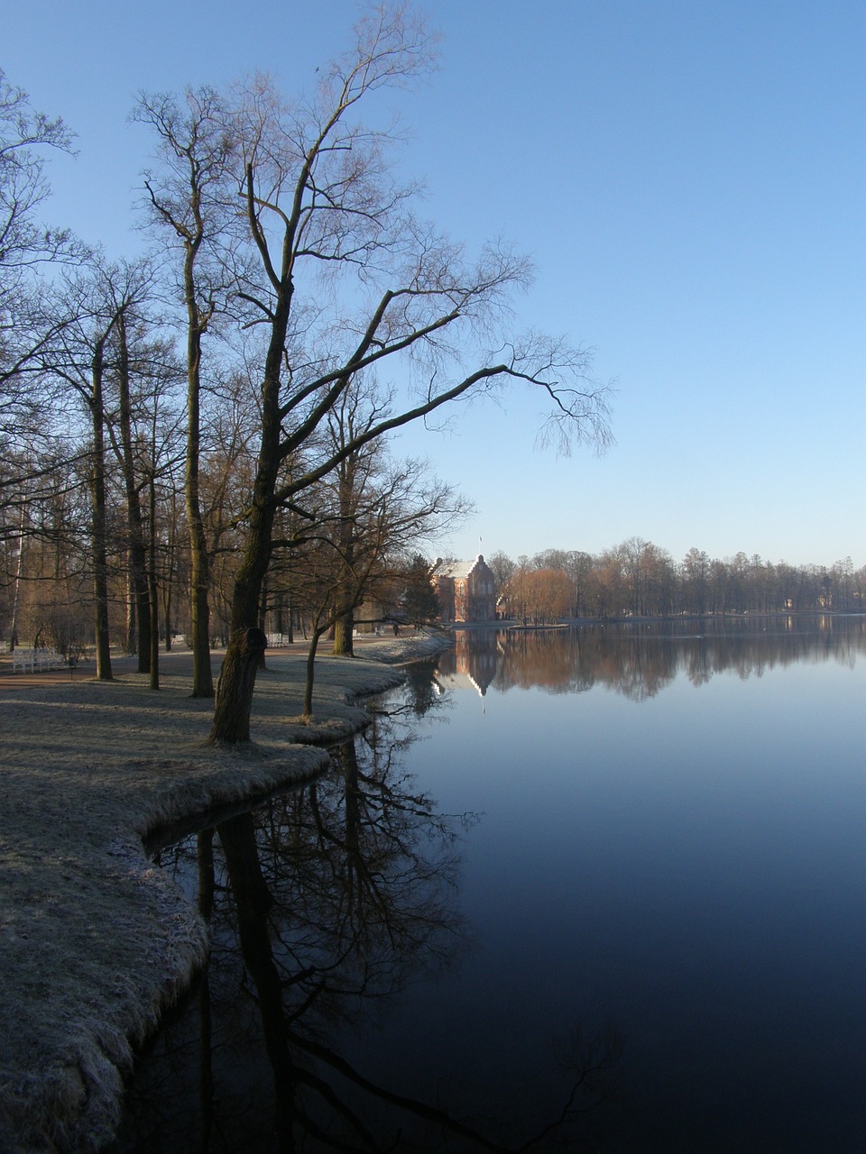 Rytas, Dangus, Parkas, Architektūra, Medžiai, Tvenkinys, Pavasaris, Nemokamos Nuotraukos,  Nemokama Licenzija