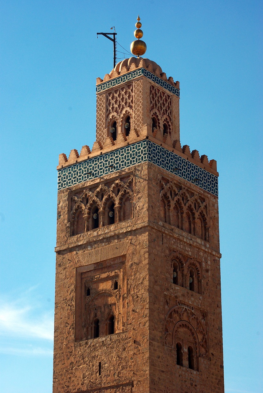 Marokas, Marrakechas, Koutoubia, Minaretas, Menas, Almohadas, Nemokamos Nuotraukos,  Nemokama Licenzija