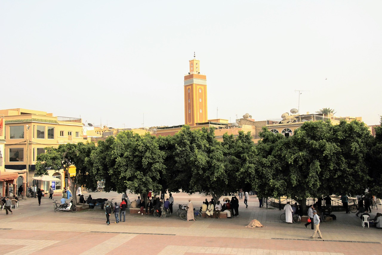 Marokas, Esaouira, Prekyvietė, Hauptplatz, Mečetė, Nemokamos Nuotraukos,  Nemokama Licenzija