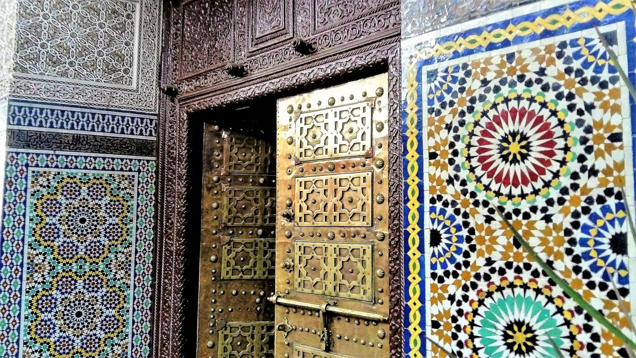 Marokas, Išsiaiškinau, Durys, Mozaika, Keramika, Marakešas, Fasadas, Kelionė, Turtingas, Šalies Stilius