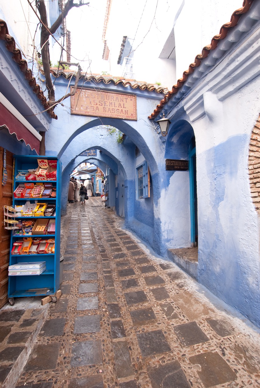 Marokas, Mėlyna Gatvė, Žmonės, Chefchaouen, Nemokamos Nuotraukos,  Nemokama Licenzija