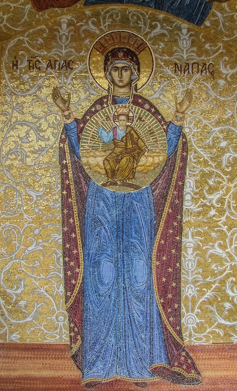 Mozaika, Ayia Napa, Mergelė Marija, Nemokamos Nuotraukos,  Nemokama Licenzija