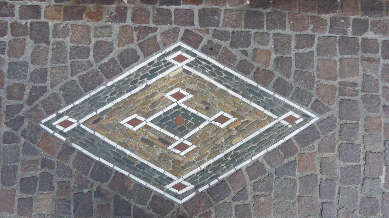 Mozaika, Kelias, Simboliai, Akmenys, Pleistras, Papuošalai, Freiburgas, Nemokamos Nuotraukos,  Nemokama Licenzija