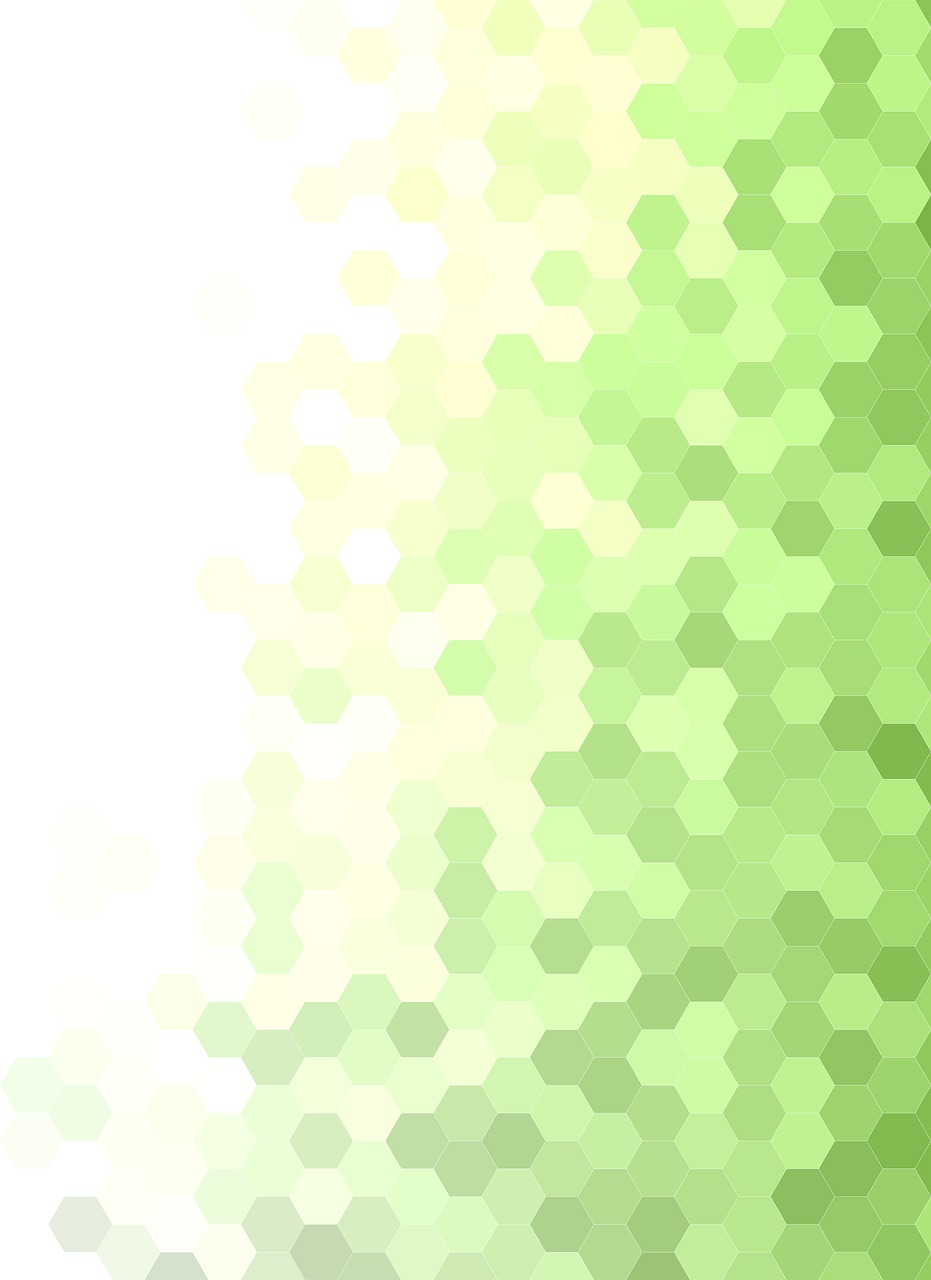 Mozaika, Žalias, Modelis, Šešiakampis, Balta, Fonas, Geometrinis, Medus, Plytelės, Pereinamojo Laikotarpio